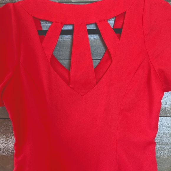 Dress Forum California Cage Back Little Red Dress - Picture 8 of 8